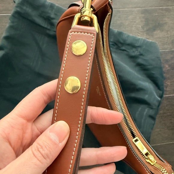 Celine Brown Leather Ava Shoulder Bag - Picture 6 of 10